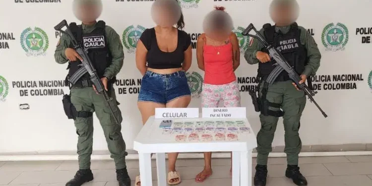 Capturadas cuando extorsionaban a ganadero fingiendo ser integrantes del Clan del Golfo