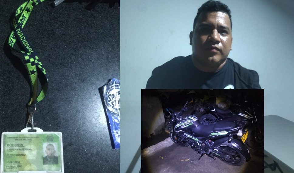 Capturado expolicía en flagrancia por hurto de motocicleta en la vía Cordialidad