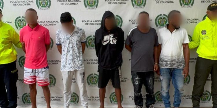 Cinco presuntos miembros de ‘Los Salas’, fueron capturados por narcotráfico en Cartagena