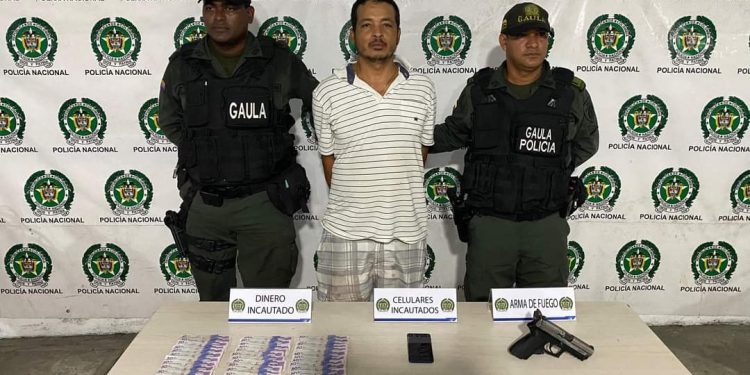 Capturado cuando cobraba 2 millones de pesos productos de extorsión en San Felipe