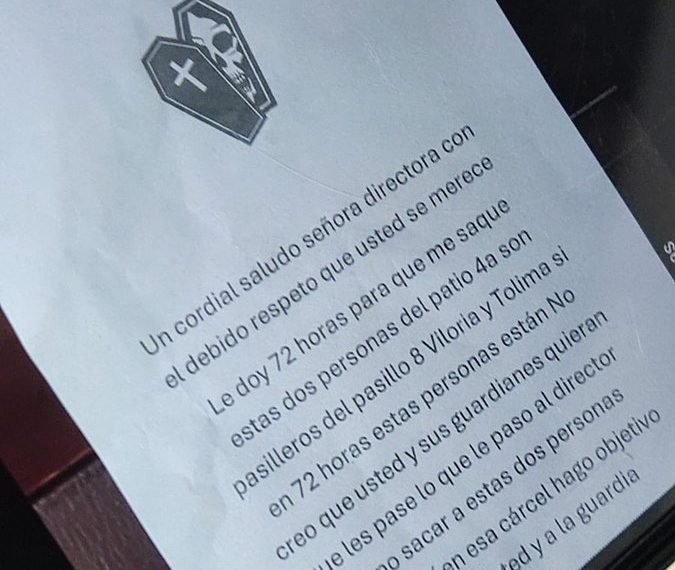 “Le doy 72 horas”: la amenaza de muerte a la nueva directora de la Modelo