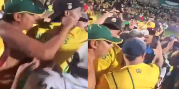 En medio de la celebración, hincha le robó medalla de campéon a jugador del Bucaramanga