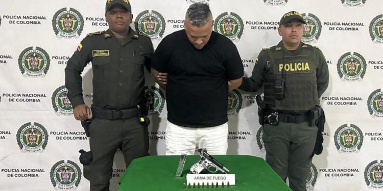 Capturado sujeto con una pistola en el barrio La Sierrita de Barranquilla