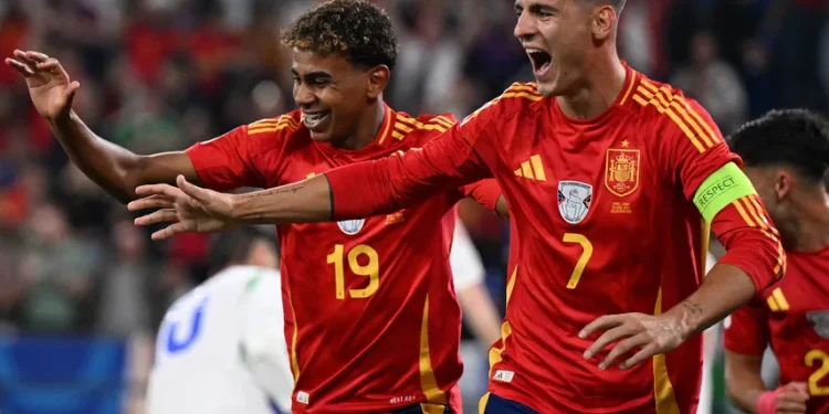 España le ganó a Italia y clasificó a 8vos en la Eurocopa