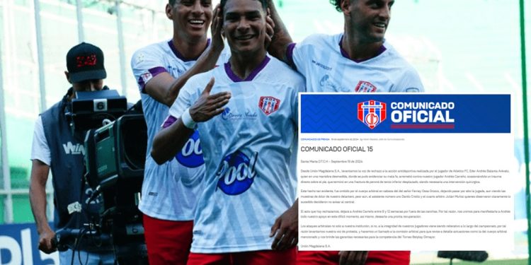 Unión Magdalena rechaza acción antideportiva de jugador de Atlético FC