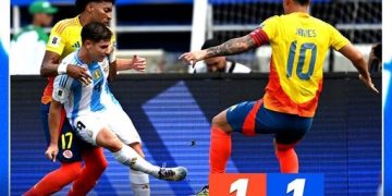 ¡Empate de Nico González! Colombia y Argentina igualan 1-1 en el segundo tiempo