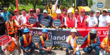 Baranoa avanza en su infraestructura vial: colocan primera piedra de la Circunvalar Sur