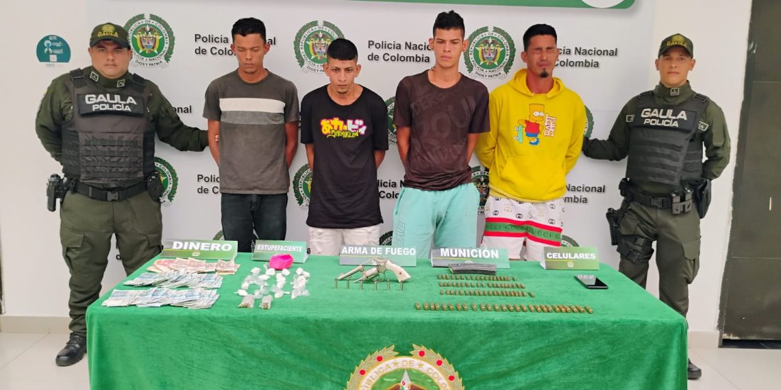 Capturados cuatro de ‘Los Pepes’ señalados de expender droga en Ponedera