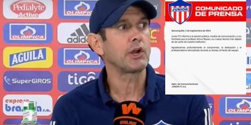 Junior de Barranquilla oficializó mediante un comunicado la salida de Arturo Reyes como técnico