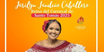 Jarylin Daniela Fandiño, nueva reina del Carnaval de Santo Tomás