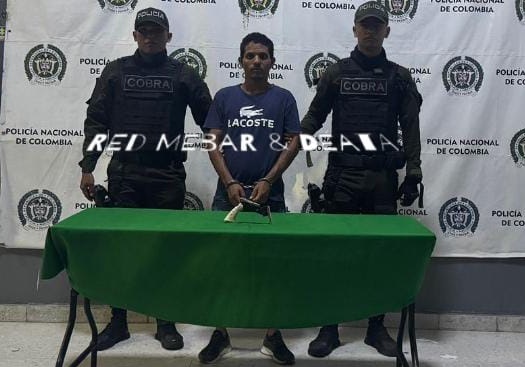 Capturado por porte ilegal de arma de fuego en Barranquilla