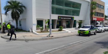 Robo fallido a sede del Banco Agrario, calle Murillo entre carreras 45 y 46