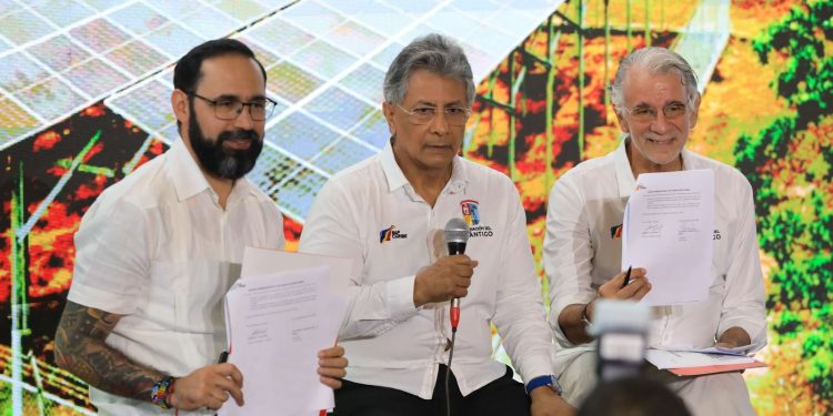 Gobernador Eduardo Verano y minminas firman acta para constitución de la Gestora Energética del Caribe
