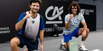 Nicolás Barrientos, campeón en dobles del Challenger de Brest