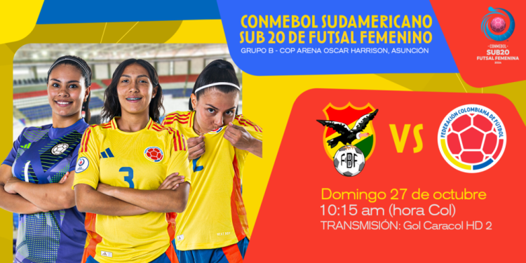 ¡Hoy juega Colombia! inicio del Sudamericano Femenino Sub-20 de Futsal