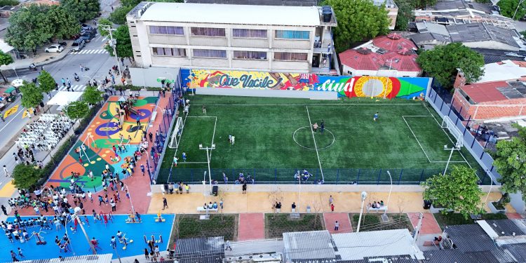 Ciudad Modesto estrena parque: alcalde Char entrega 2.031 metros cuadrados de espacio público