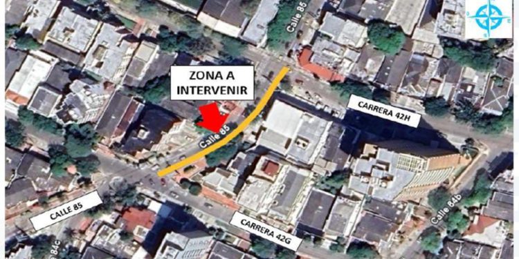 Cierre total de la calle 85 por obras de alcantarillado en Barranquilla