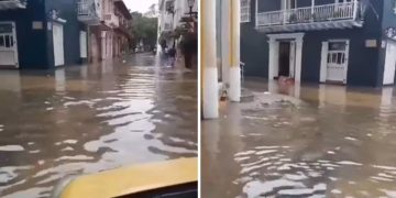 Inundaciones afectan el sector histórico y turístico de Cartagena