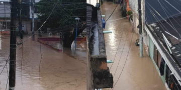 Intensas lluvias inundan la isla de San Andrés, afectando zonas residenciales y comerciales