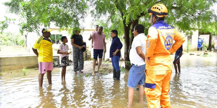 Alerta roja en Valledupar por desbordamiento del río Cesar y emergencia en zona rural