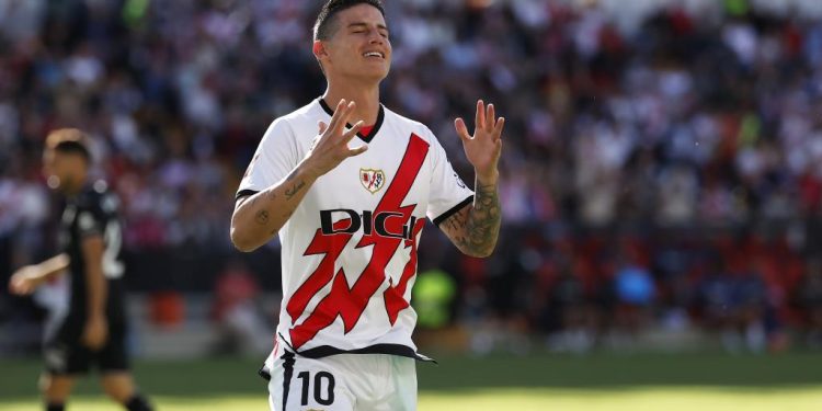 Toma fuerza la posible salida de James Rodríguez del Rayo Vallecano