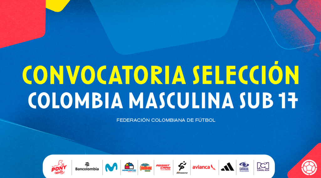 Estos son los convocados de la Selección Colombia Masculina Sub 17 para microciclo de trabajo – diciembre 2024