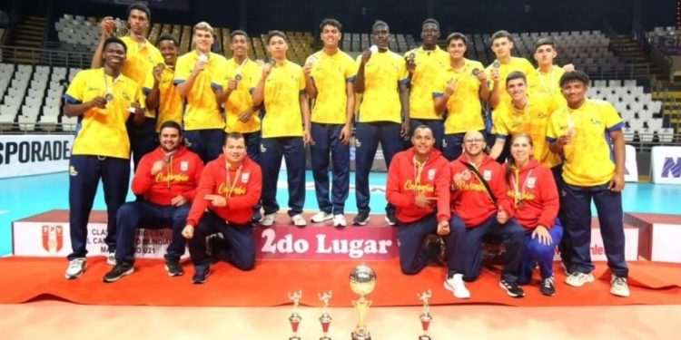 Colombia subcampeón del Sudamericano de Voleibol Sub-21