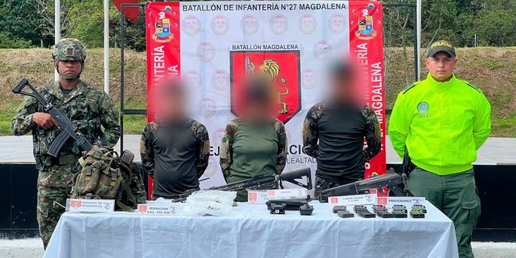 Capturan a 4 disidentes de las Farc por asesinato de soldado samario