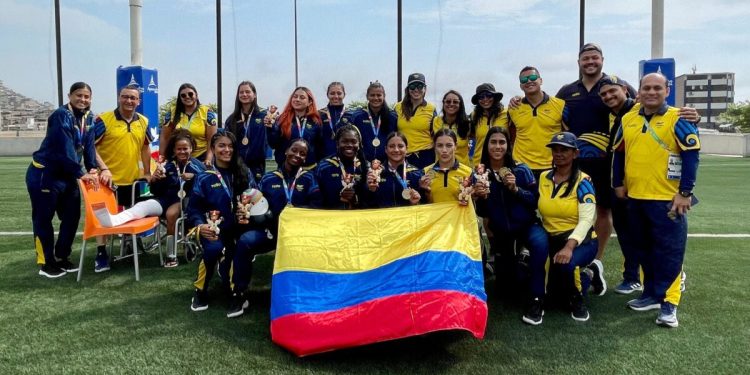Oro y plata para Colombia en el rugby7 de Ayacucho 2024