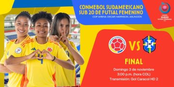 ¡Hoy juega Colombia la Final del CONMEBOL Sudamericano Femenino Sub-20 de Futsal 2024!
