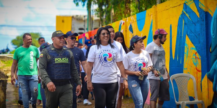 Malambo inaugura su mural más grande: “Colores para la Vida”