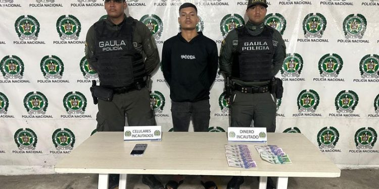 Capturado en flagrancia por extorsión en Soledad, Atlántico