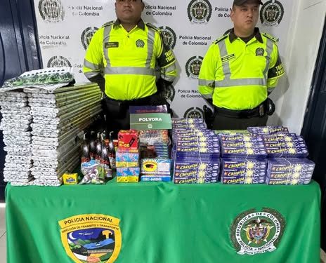 En Santo Tomás y Sabanagrande: Policía incauta abundante pólvora