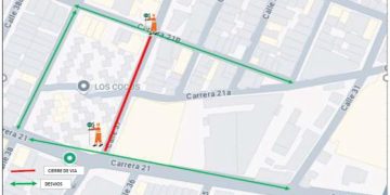 Cierre total de la calle 37 por construcción de muro en proyecto La Floresta