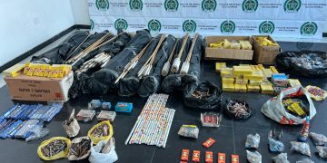 Con información de la comunidad, incautan 120 kilos de pólvora 