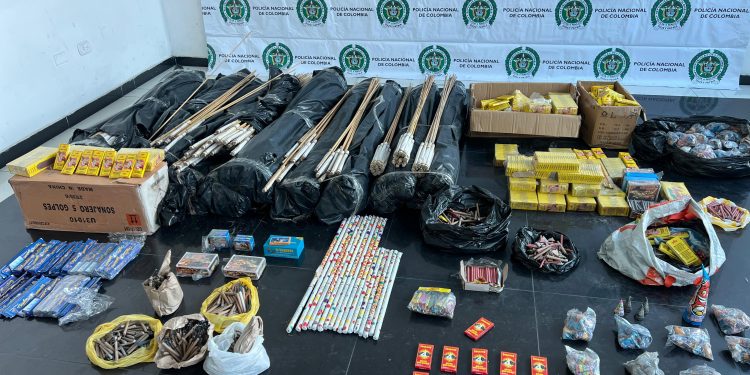 Con información de la comunidad, incautan 120 kilos de pólvora