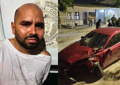 Vehículo embistió a policía y luego se dio a la huida en Soledad: conductor fue capturado