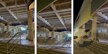 Fuertes vientos en Santa Marta causan daños en el centro comercial Ocean Mall