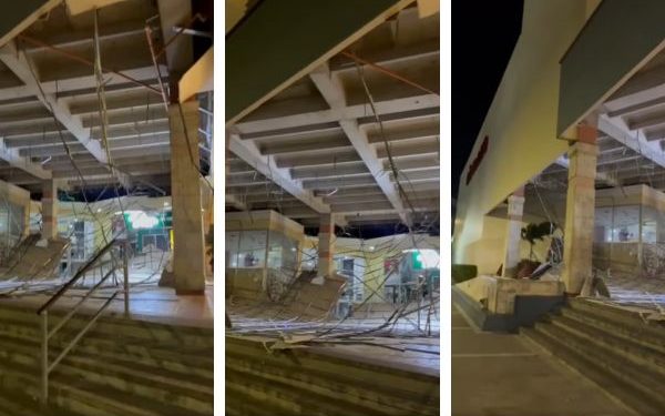 Fuertes vientos en Santa Marta causan daños en el centro comercial Ocean Mall