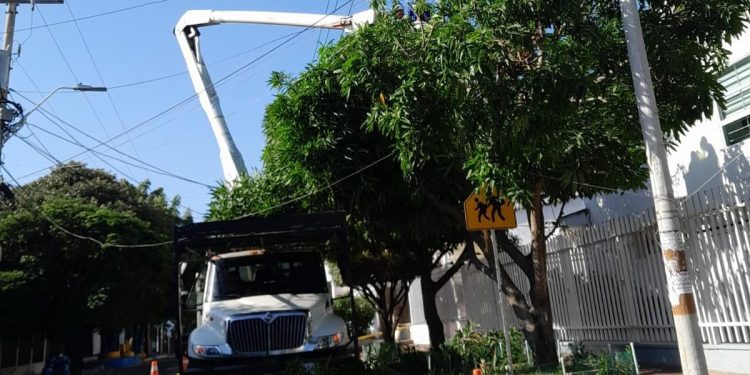 Sin servicio de luz este lunes estos sectores en Barranquilla por instalación de nuevas redes eléctricas en Ciudad Jardín
