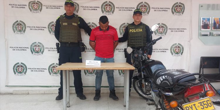 Capturado en flagrancia un hombre por el delito de receptación tenía una moto hurtada