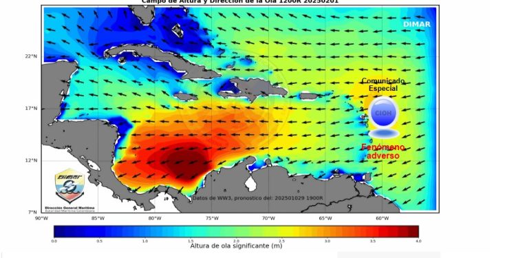 C.R.A. emite recomendaciones ante aumento de vientos en el Atlántico