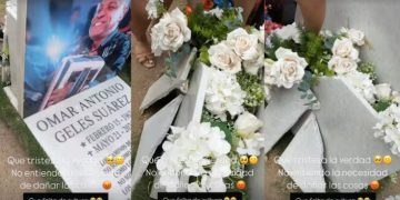 Vandalizan la tumba de Omar Geles en Valledupar, su esposa muestra evidencias del acto en redes sociales