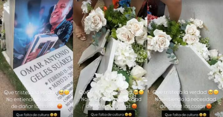 Vandalizan la tumba de Omar Geles en Valledupar, su esposa muestra evidencias del acto en redes sociales