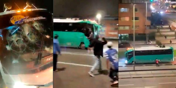 Autoridades investigan autores de ataque vandálico al bus de Millonarios en Santa Marta