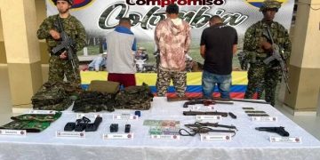 Capturados con material de guerra e intendencia tres presuntos integrantes del Clan del Golfo