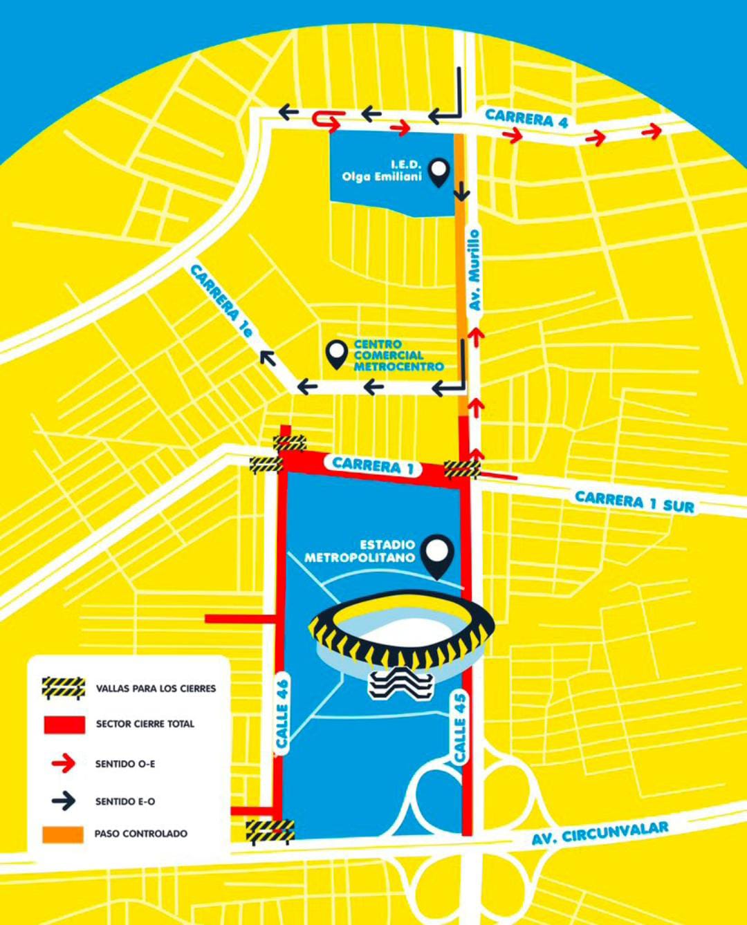 Cierres viales en Barranquilla por conciertos de Shakira: mapa de