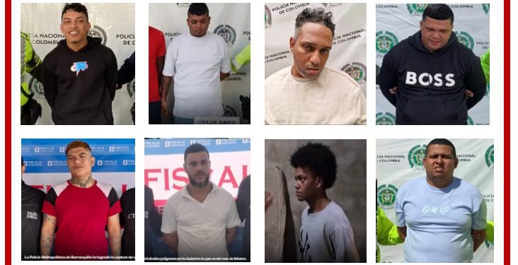 “Rostros del Crimen”: Con estrategias de seguridad, las autoridades vienen capturando a peligrosos sicarios de ‘Los Costeños’ y ‘Los Pepes’ en Barranquilla