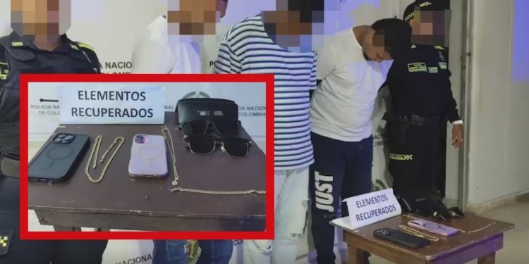 Capturan en Cartagena a tres delincuentes tras robar a una pareja de turistas