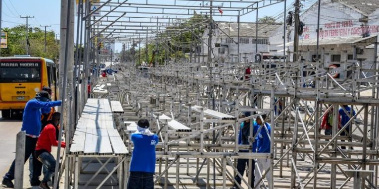 Desde el lunes 17 de febrero comienza a regir el pico y placa en la Vía 40 por montaje de palcos
